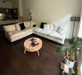 Large Cream Sectional Sofa