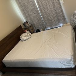 Queen Layla Hybrid WITH Bed Frame