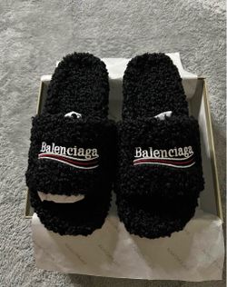 Balenciaga Furry Slides