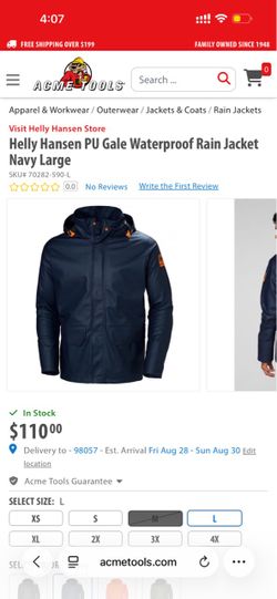 Helly Hansen matching rain gear set in phenomenal shape