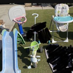Kids Toys And Highchair