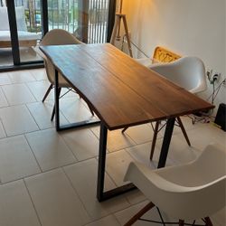 Wood Table & Chairs