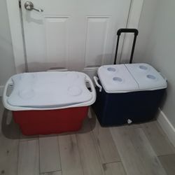 2 Coolers 45 Qts Each 