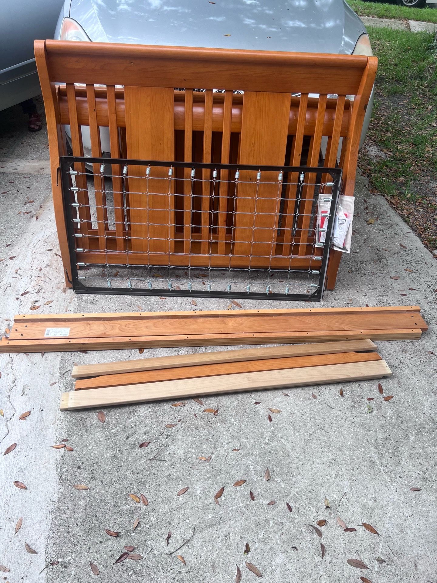 Baby crib-toddler-full frame bed system