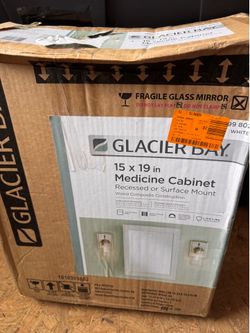 Glacier bay medicine cabinet bathroom mirror cabinet