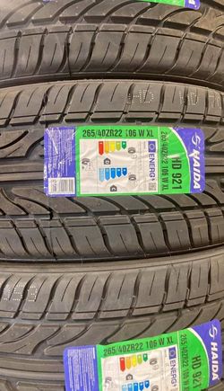 265 40 22 Tires New Set