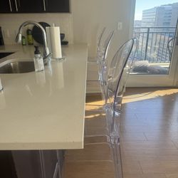Acrylic Stools. Set Of 3