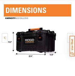 RIDGID Storage Box + Dolly + Storage