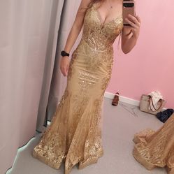 Gold Size 2 Dress 