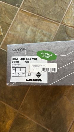LOWA Renegade GTX MID Hiking boots Sz 9, EU 42
