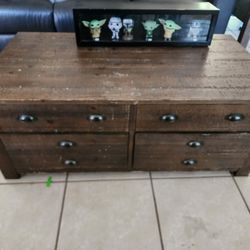 Coffee Table With Convertible Storage With Matching Side Table 
