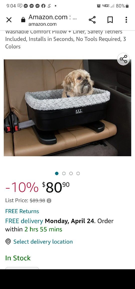 Dog booster seat