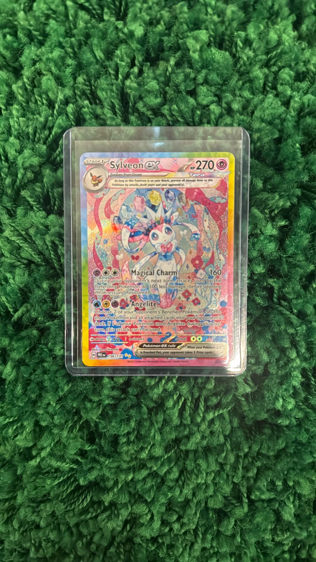 Sylveon Ex 156/131 Special Illustration Prismatic Evolutions Alt Art