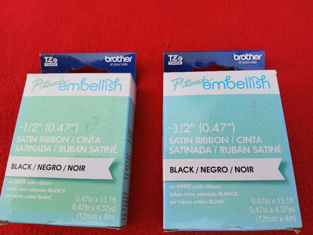 Brother Lable Printer Satin Ribbon 🎀  Fits Any P-touch Series (Various Types)