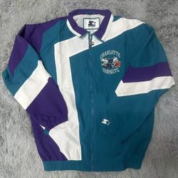 Vintage 90s Charlotte Hornets STARTER Jacket 