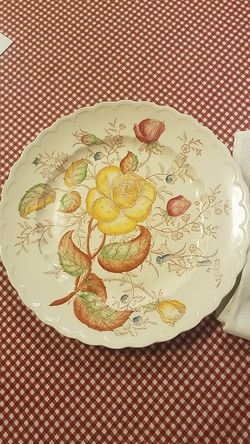 Vernonware Vernon Rose Dinner Plate