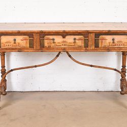 Chinoiserie JacobeanHand Painted Sideboard