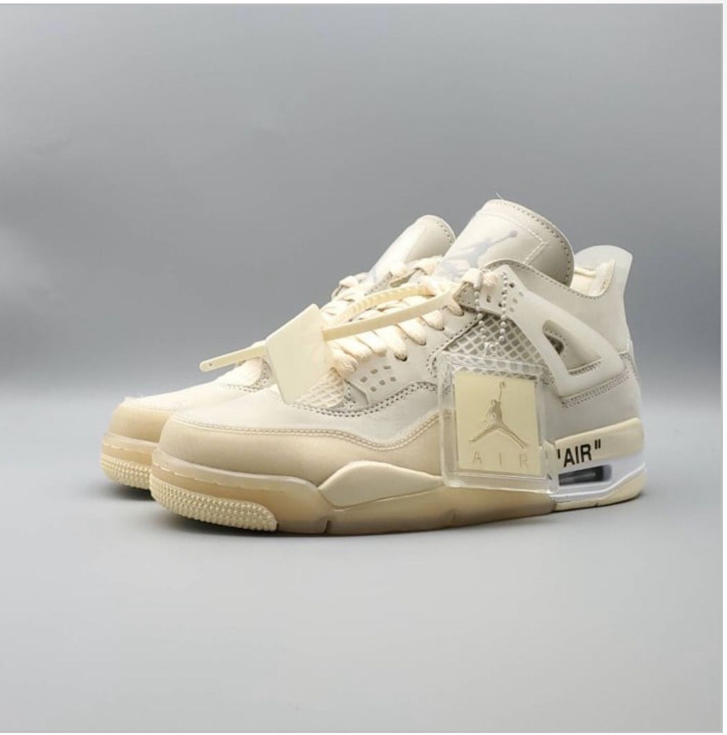 Off-White x Wmns Air Jordan 4 SP 'Sail'