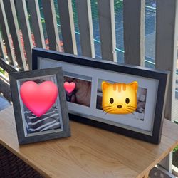 Brown w Silver Accent Photo Framed - Set Of 2