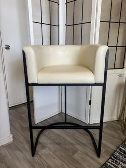 Brand New Accent Chair Cream Leather