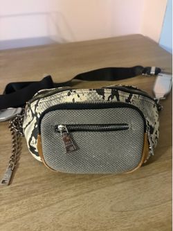 Steve Madden Snake Print Belt Bag / Crossbody Bag