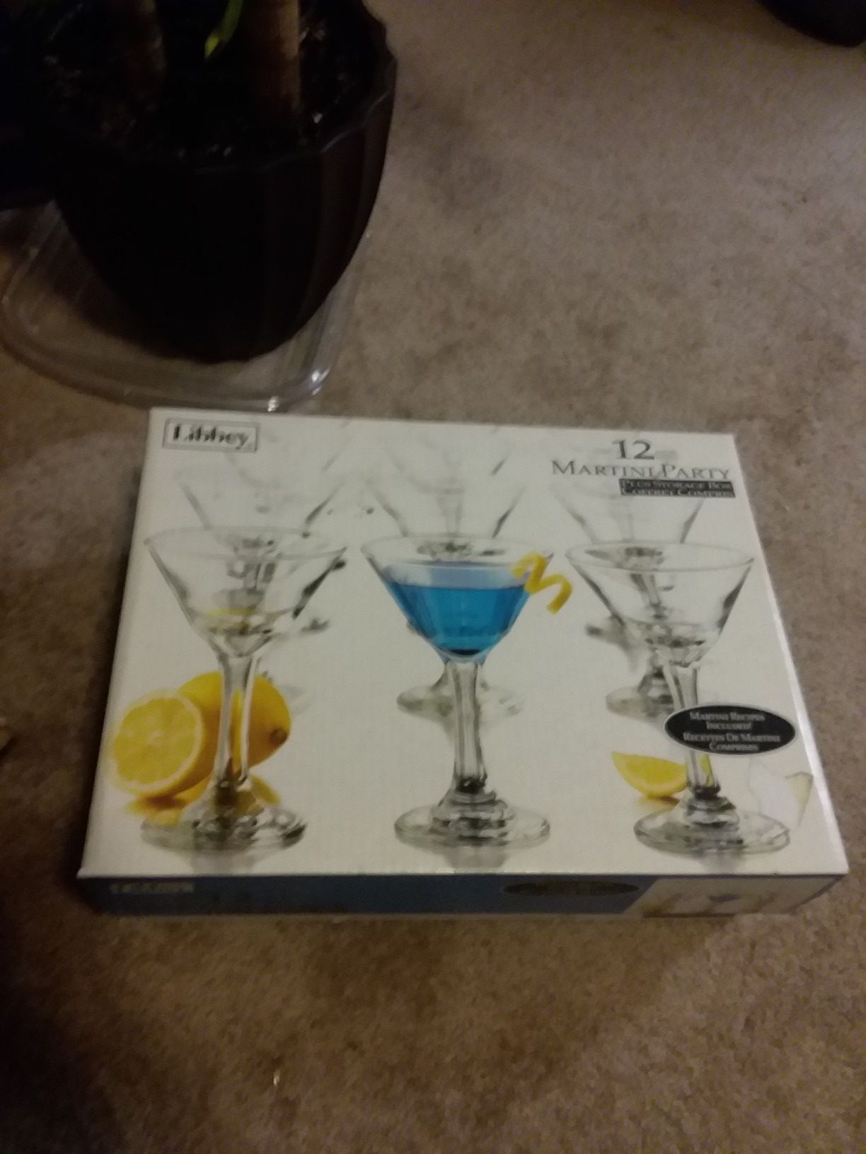 Libbey martini cocktail party glasses! 12ct 7.5oz -Great gift!