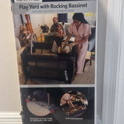 Baby Play Yard With Rocking Bassinet