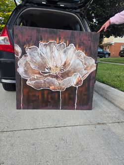 Large Floral Canvas Wall Art Painting