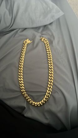 24 inch gold plated Cuban link