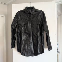Boohoo Black Faux Leather Jacket