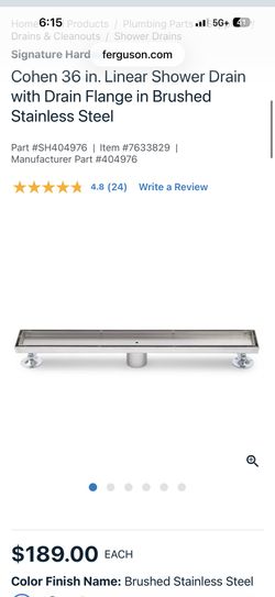 Linear Shower Drain