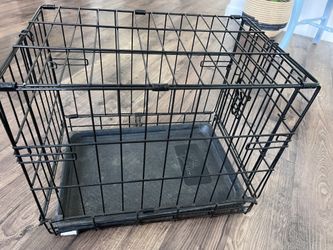 Small Folding Wire Dog Crate w/ Removable Tray