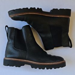Madewell Chelsea boots balck leather $30