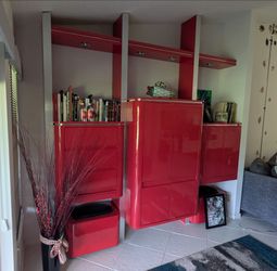 Amazing one of a kind, hand made wall unit/ entertainment center