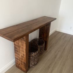 Wood console