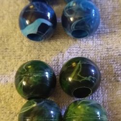 Set of 8 Vintage Macramé Beads