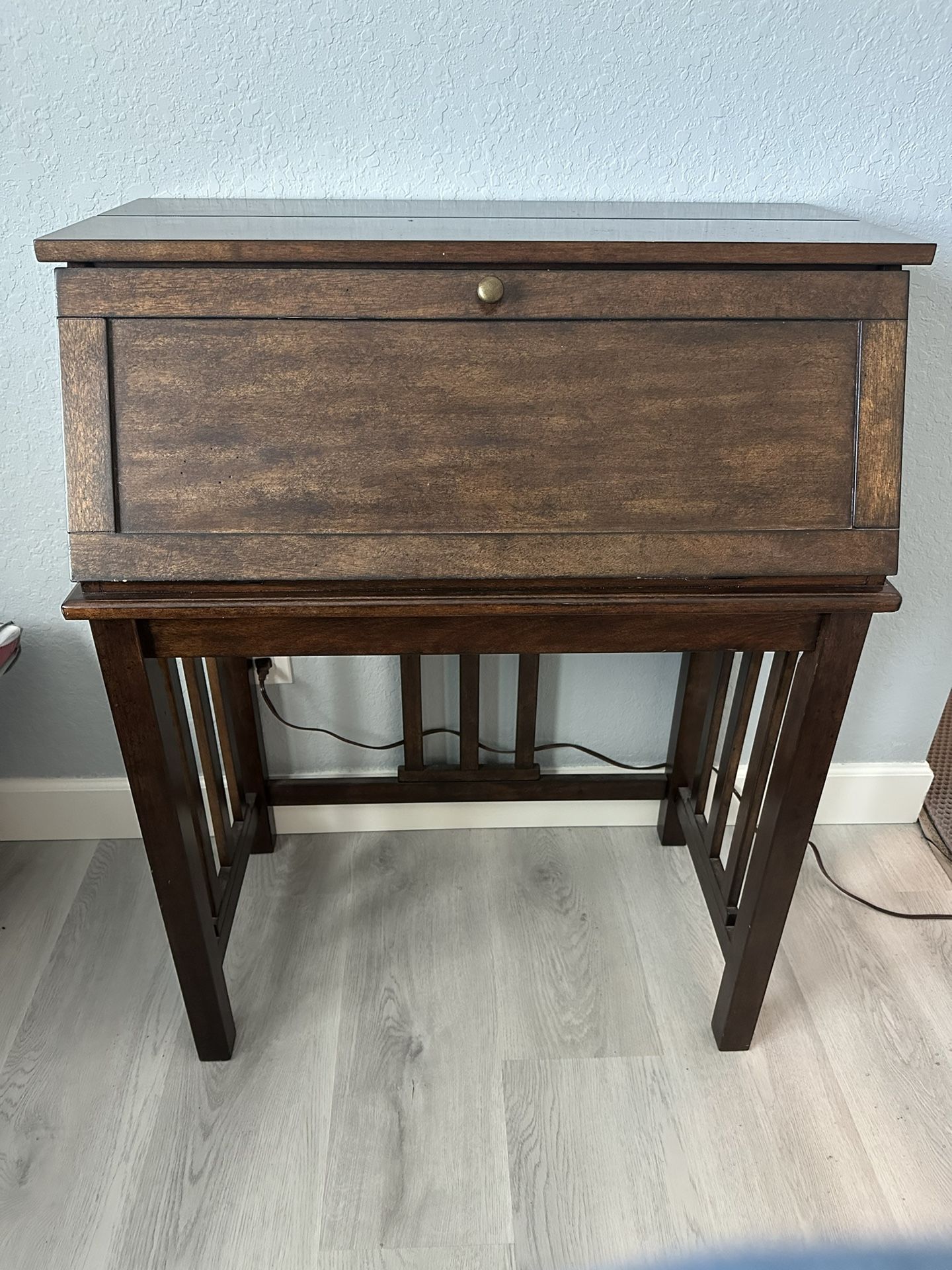 Drop-front vintage writing desk