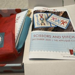 Scissors And Stitch Appliqué Kit