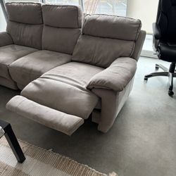 Reclining Sofa & Loveseat Set w/ USB Charging 