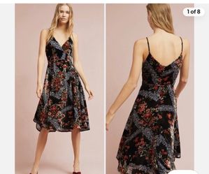 Velvet burnout print dress