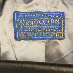 Vintage Pendelton Wool Overcoat Jacket 