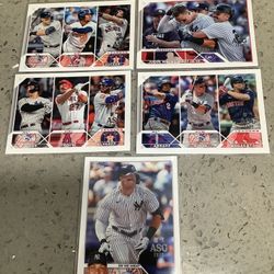 5 Aaron Judge Topps MLB Baseball Cards