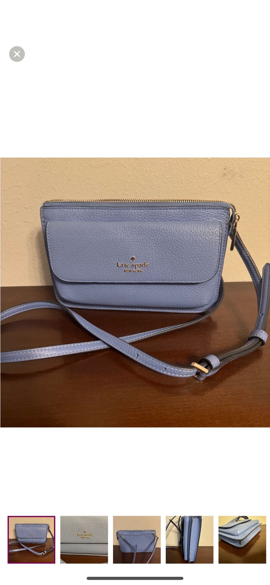 EUC Kate Spade Leila Periwinkle Crossbody Body Bag
