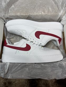 Nike Air Force 1 Low White Red Swoosh