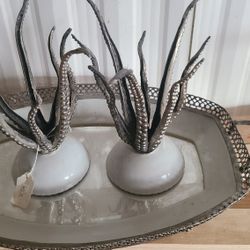 I have this antique candle holders