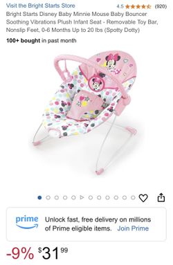 Baby Girl Mickey Mouse Soothing Chair