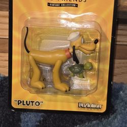 Disney Pluto with Turtle Action Figure Mickey & Friends Vintage ReAction Wave 1