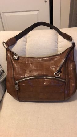 Brighton hobo crocs leather bag