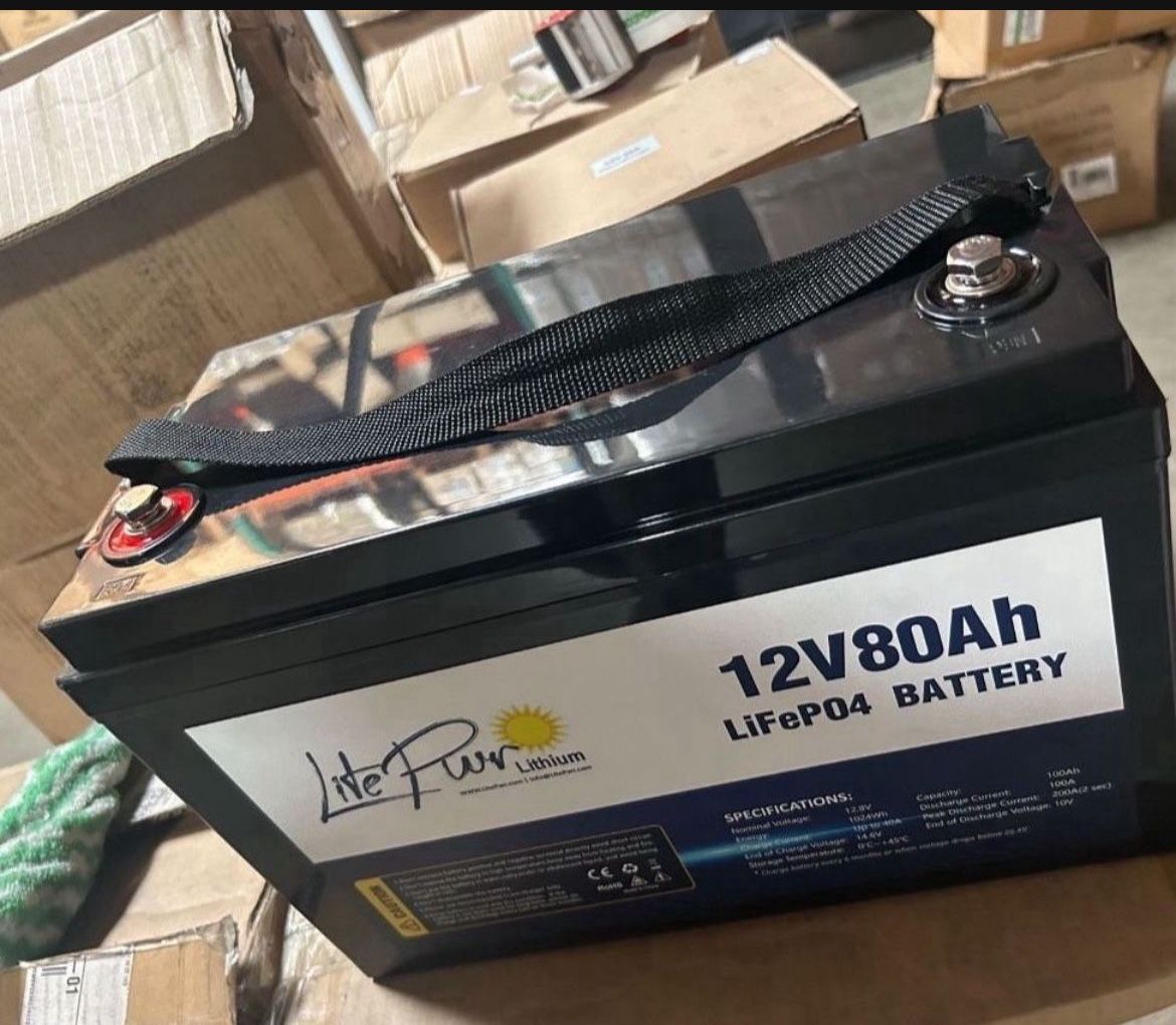 12V 80Ah LifePo4 Lithium Battery Brand New 