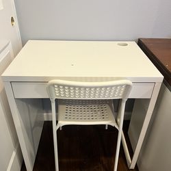 IKEA micke and chair